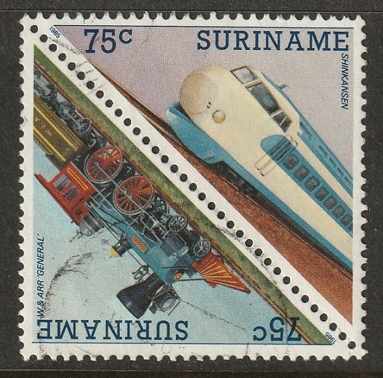 Suriname 1985 Sc 723a pair used