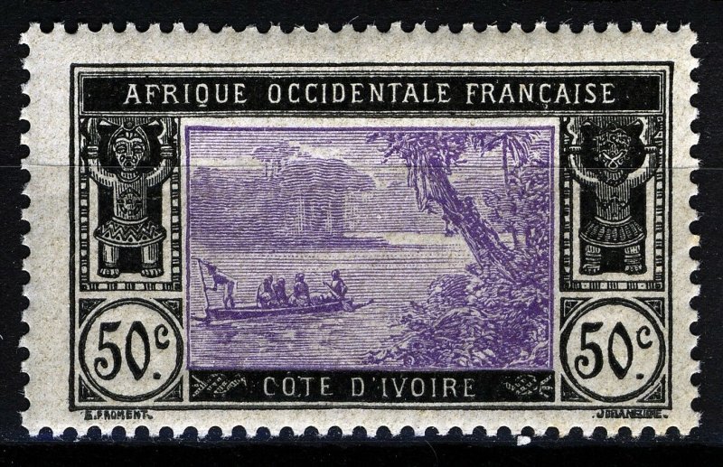 French Ivory Coast 1913, Maury 52 VF MNH Tropical gum