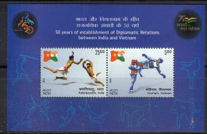 INDIA - M/S - 2023 - 50 YEARS OF DIPLOMATICAL RELATIONS WITH VIETNAM - SPORTS -