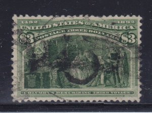243 VF-XF used neat cancel with PF cert nice color ! see pic !