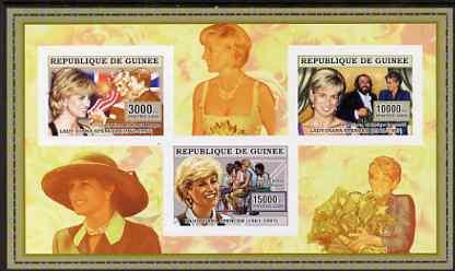 Guinea - Conakry 2006 Princess Diana imperf sheetlet #4 c...