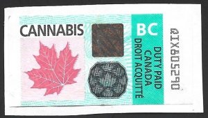 Canada | British Columbia BC CANNABIS 2018 Marijuana Duty Paid Revenue on Piece-