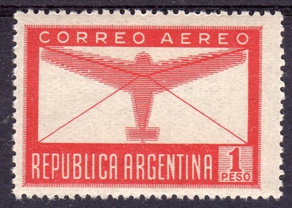 Argentina 1947 Sc# C51  Plain and Letter (1) MNH