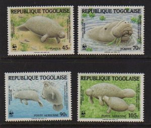 Togo 1984 Sc 1241-1244 WWF set MNH