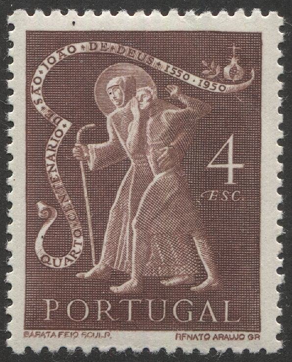 PORTUGAL 1950 Sc 726  F-VF MLH 4e  St John of God, Religion