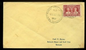 PAQUETBOT from NEW ZEALAND to BERMUDA, RMS MONOWAI cover Canada