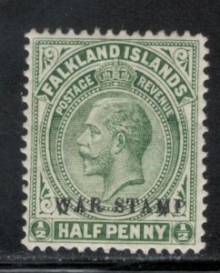 Falkland Islands 1918 War Tax 1/2p Scott # MR1 MH