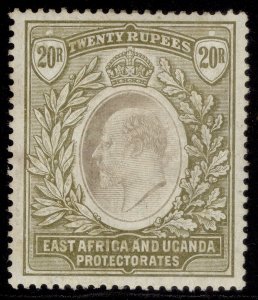 EAST AFRICA and UGANDA EDVII SG32, 20r grey & stone, M MINT. Cat £900.