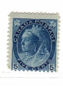 $ Canada Scott #79 mint, hinged, average, crease at top