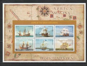 1996 Antigua - Sc 1972 - MNH VF - 1 SS - Ships of Explorers