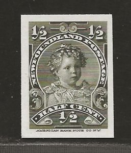 NEWFOUNDLAND  SC# 78P  CARD PROOF VF