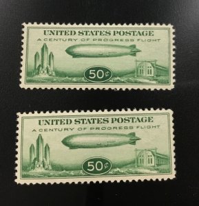 C18 1933 Zeppelin 50c Airmail Mint VF / XF OG NH  Nice fresh stamp