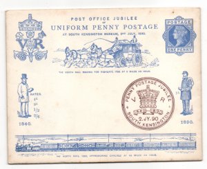 GB 1890 Uniform Penny Postage + Special 1st Day PMK (insert stamped) WS37409