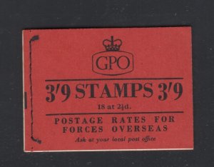 GB #G7  (1955 June  3'9  booklet)  CV £40.00 
