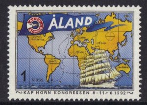 Aland islands  #63  MNH  1992  Cape Horn congress    1