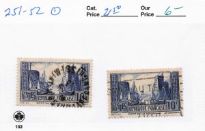 FRANCE  251-52   USED