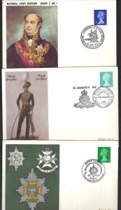 UK MILITARY 1970-71 COLLECTION OF 23 NATIONAL ARMY MUSEUM COVERS ALL W/ DIFF.