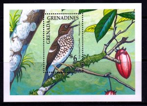 Grenada Grenadines 1990 Scaly-breasted Thrasher - Bird Mint MNH MS SC 1199