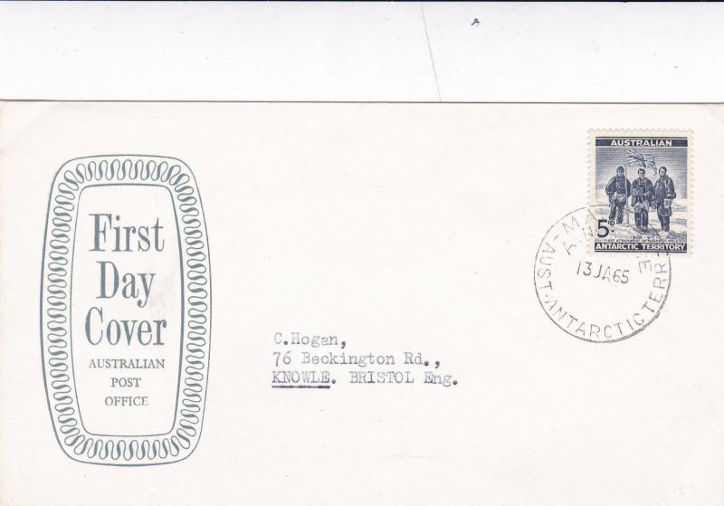 Australian Antarctic Territory 1965 Mawson A.N.A.R.E. FDC 