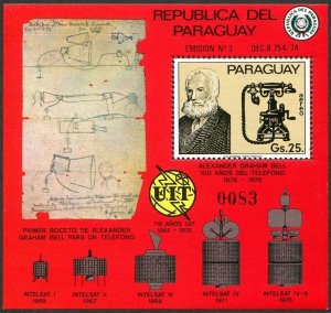 Paraguay C440 sheet, MNH. Mi 2813 Bl.278. Alexander Graham Bell, telephone-100.