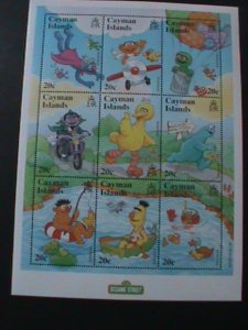 CAYMAN ISLANDS-2000- CARTOON-FAMOUS TV SHOW-SESAME STREET-MNH SHEET VERY FINE