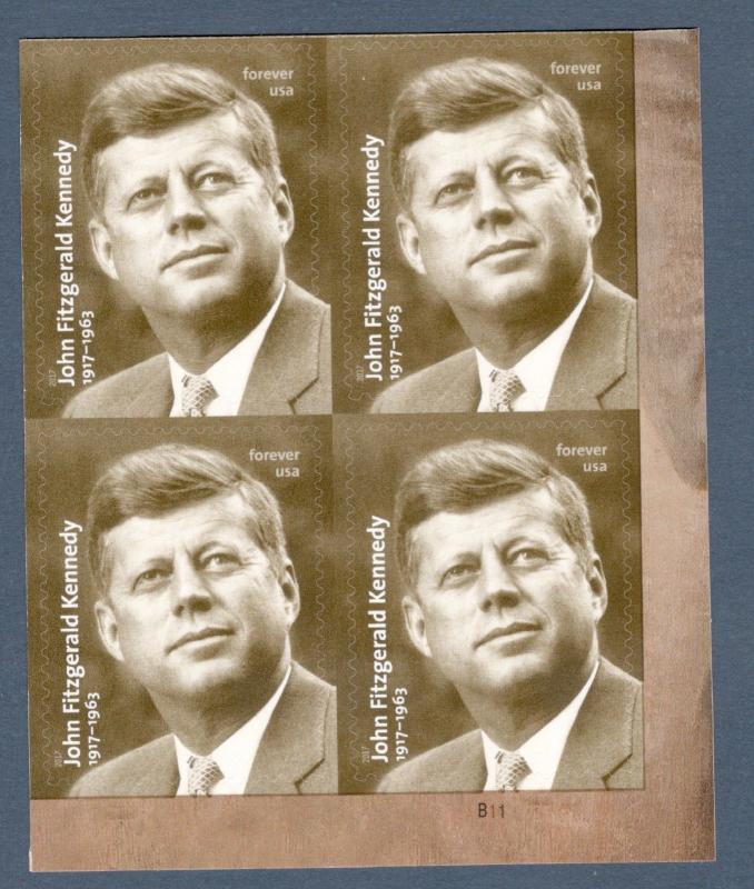 5175 John F. Kennedy Forever Plate Block Mint/nh (Free Shipping)