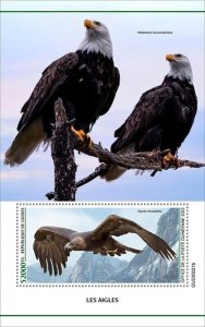 Guinea - 2023 Golden Eagle pn Stamps - Stamp Souvenir Sheet - GU230221b