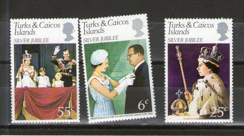 Turks and Caicos 321-323 MNH