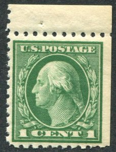 424 1c Washington, Mint Never Hinged,  VF