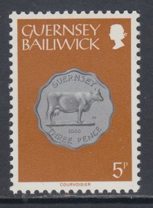 Guernsey 177 Coin on Stamp MNH VF