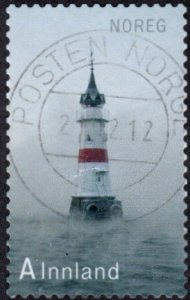 Norway 1681 - Used - (9.50k) Kauringen Lighthouse (2012) (cv $2.35)