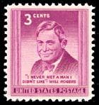 975 Will Rogers F-VF MNH single