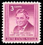 975 Will Rogers F-VF MNH single