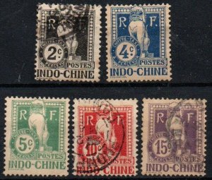 Indo-China Sc #J5-J9 Mint Hinged/Used