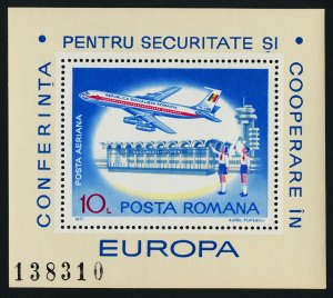 Romania C212 MNH Aircraft, Boeing 707, Bucharest Airport