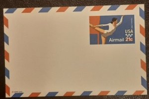 US Scott # uxc18; 21c Airmail postal card, entire; Mint; unused from 1979