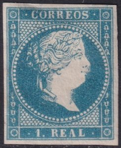 Spain 1857 Sc 46 MH*