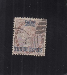 Straits Settlement: Sc #3, Used (33065)