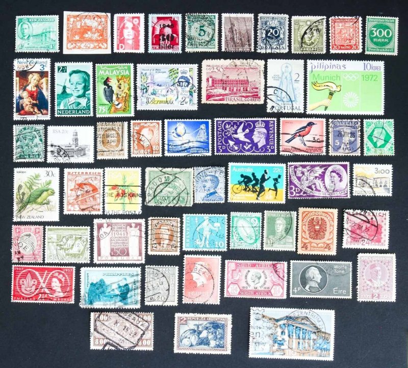 Worldwide Lot of 53 stamps Mint & Used