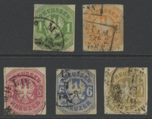 Prussia 23-27 used (C 392)