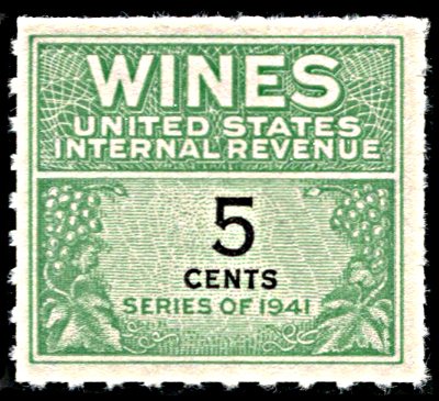 United States RE117, NGAI, Wine Revenue Series of 1941