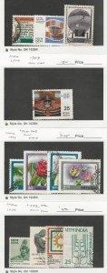 India, Postage Stamp, #746-748, 759-763, 773-776 Used, 1976-77