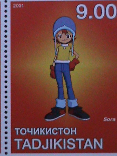 TAJIKISTAN-2001-FAMOUS DIGIMON- JAPANESE CARTOON MNH SHEET VERY FINE