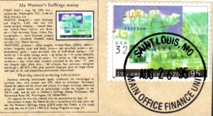 #2980 Women's Suffrage Mini Special FDC