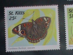 ST.KITTS-1997 SC# 439//50 -COLORFUL BEAUTIFUL LOVELY BUTTERFLY MINT SET VF