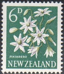 New Zealand 340 - Mint-H - 6p Clematis (1960) (cv $0.50) (2)