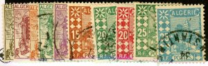 Algeria, Scott #33-42, Used, short set