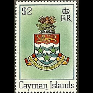 CAYMAN IS. 1982 - Scott# 461a Arms Dated 1982 $2 NH