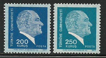 Turkey  # 2062-3, Mint Never Hinge