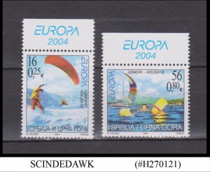 SERBIA MONTENEGRO - 2004 EUROPA - HOLIDAYS 2V MNH